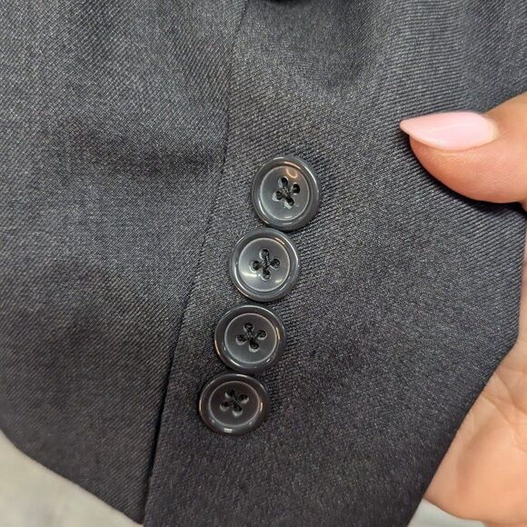 Creation Bespoke Design Charcoal Gray Slim Fit Suit 42S Blazer 33 x 30.5 pants - Picture 4 of 10